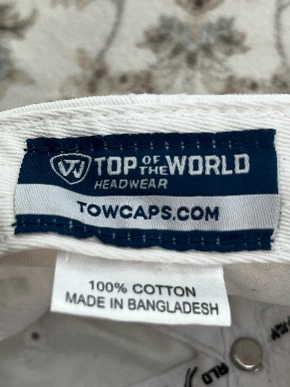 Penn State Top of the World White Cotton Baseball Cap with Navy Label